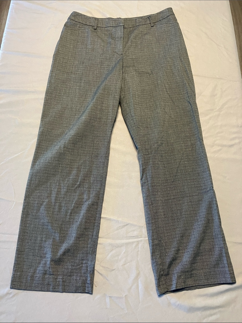 212 Collection Black and White Plaid Petite Pants
